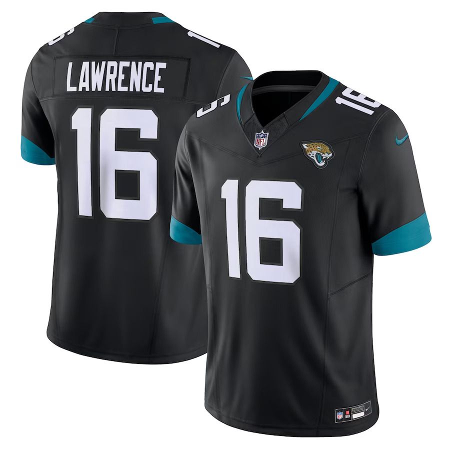 Men Jacksonville Jaguars 16 Trevor Lawrence Nike Black Alternate Vapor F.U.S.E. Limited NFL Jersey